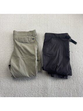 Bundle Lot x2 Chlorophylle Gorpcore Cargo Hiking Pants Men Sz 38 Tech Wear
